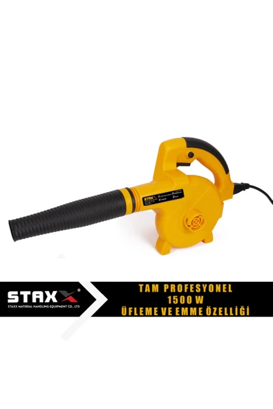 STAXX POWER Tam Profesyonel 1500 W Süper Güç Elektrikli Devir Ayarlı Hava Körüğü Üfleme Makinesi ürün görseli 1