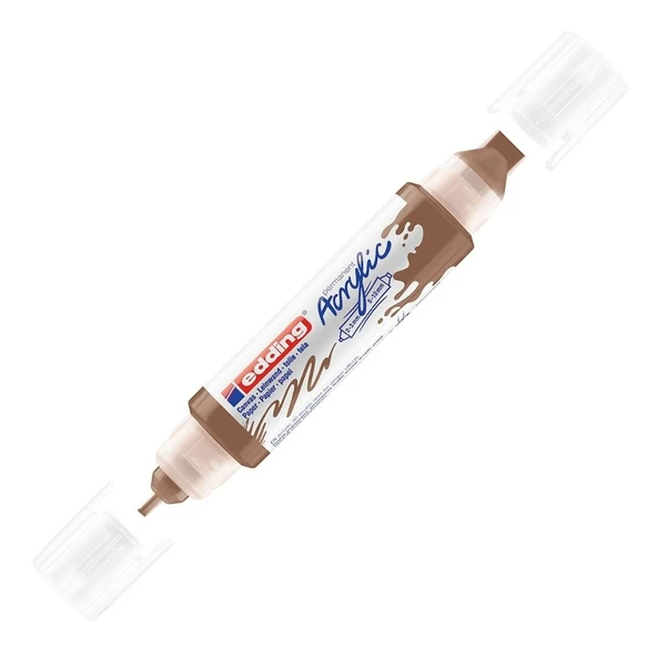 Edding Akrilik Kalem 3D Double Liner Fındık Kahvesi 919 (5 Li Paket) ürün görseli 1