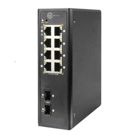 XPS-I7100-10Pv2 8 X1GT  10/100/1000 PoE + 2 port 100/1000 SFP YÖNETİLEMEZ SWİTCH ürün görseli 1