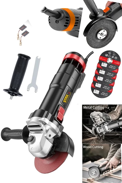 STAXX POWER Alman ANG5000 Metal Şanzuman Bakır Sargılı Avuç Içi Taşlama Demir Metal Kesme Makinesi + Taş ürün görseli 1