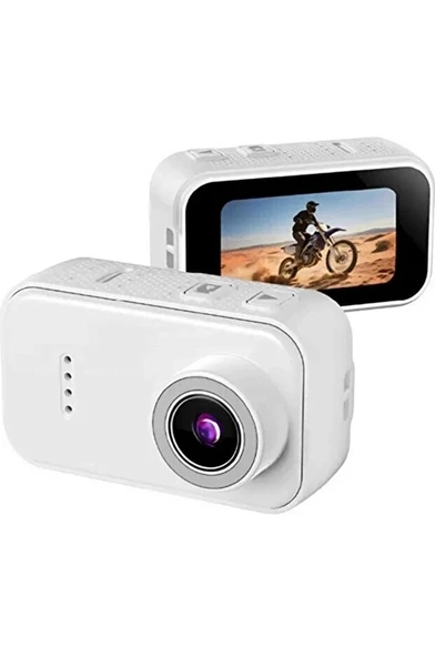 F2 2k 1080p Parmak Kamera 130° Geniş Açı Ips Ekranlı 25g Mini Taşınabilir Cep Kamerası Beyaz mirEM0015K-aksıyonff ürün görseli 1
