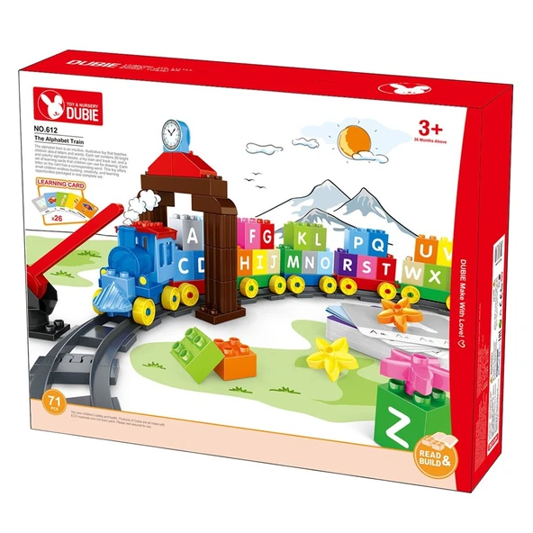 Wange Oyuncak Dubie Alfabetik Tren (+26 Kart) 71 Parça Lego GAL-612 ürün görseli 1