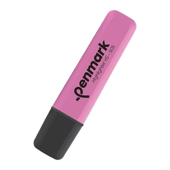 Penmark Neon Fosforlu Kalem (İşaret Kalemi) Pembe Hs505-04 (10 Lu Paket) ürün görseli 1