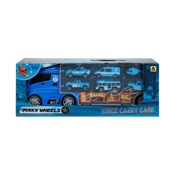Sunman Oyuncak Maxx Wheels Çantalı Transporter Taşıyıcı Tır 40Cm S00002327 (Karışık Renk 1 Adet) ürün görseli 1