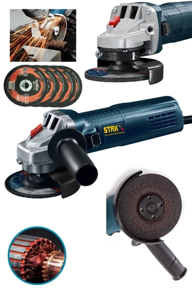 STAXX POWER Spiral Taşlama Metal Kesme Avuç Taşlama Makinesi Bakır Hybrid Motor 3000 W + 5 Taş 2 Yıl Garanti ürün görseli 1