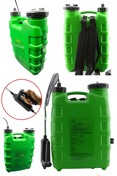 stilmax Litolan Seri SuperTurbo 16Lt Sırt Tipi Akülü Şarjlı İlaçlama Sprey Püskürtme Pompası Elden Tutma ürün görseli 1