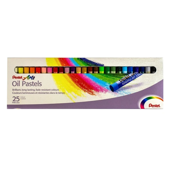 Pentel Pastel Boya Yağlı Karton Kutu 25 Renk Phn-25 ürün görseli 1