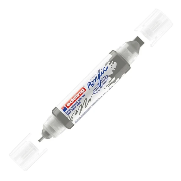 Edding Akrilik Kalem 3D Double Liner Antrasit 926 (5 Li Paket) ürün görseli 1