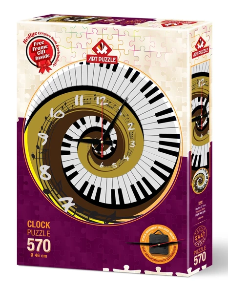 Art Puzzle 570 Parça Puzzle Zamanın Ritmi Saat 5006 ürün görseli 1