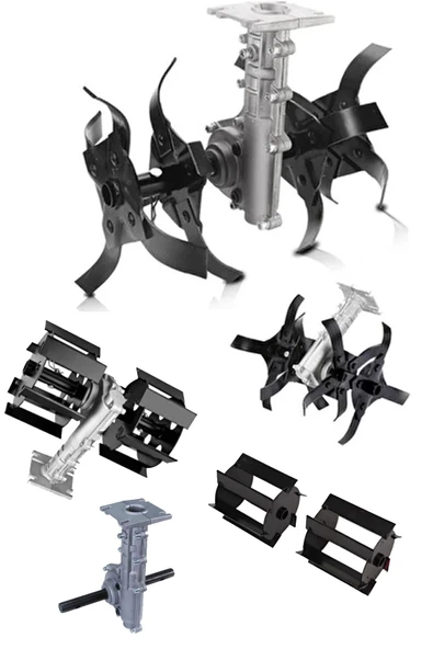 STAXX POWER Super Seri 2'li Muhteşeme Çapalama ve Toprak Eşeleme Tek Gövde 26-28mm 9Diş Uygun Tırpan Başlığı Set ürün görseli 1