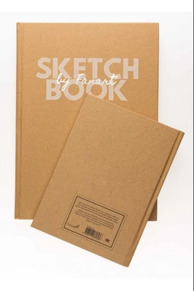 Fanart Sketch Book Academy Kraft Sert Kapak A4 96 Yaprak Eskiz Defteri F-8691 ürün görseli 1