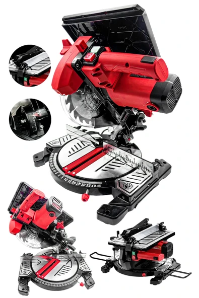 stilmax Germany Alttan Üstten Kesim Tablalı Gönye Kesme Bakır Motor 210mm Ahşap Sunta Plastik Kesme 4000W ürün görseli 1