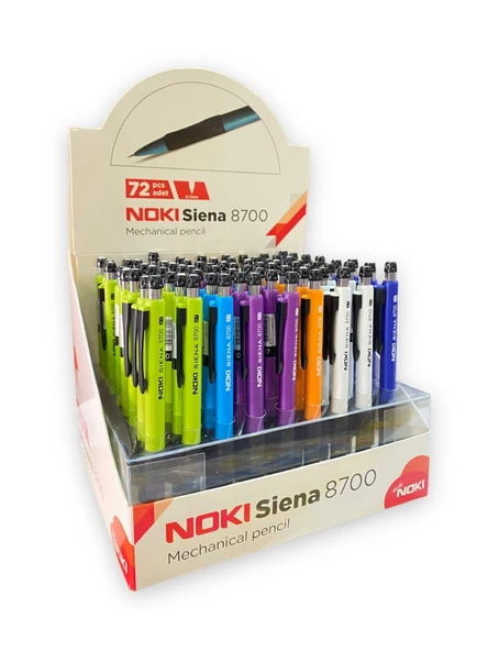 Noki Versatil Kalem (Mekanik Kurşun Kalem) Siena 0.7 Mm 870007-48 (48 Li Stand) ürün görseli 1