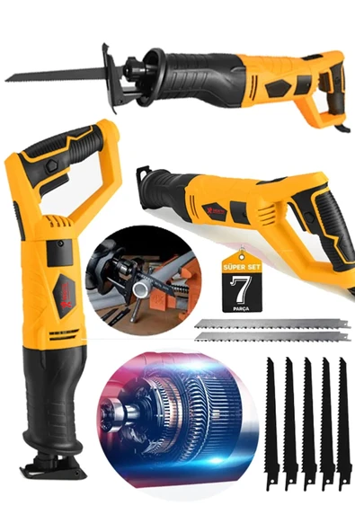 DEGATTO Alman 9900 Watt 6 Kademe Devir Ayarli Bakir Sargili Kemik Kesme Tilki Kuyruğu Makinesi 7 Bıçak Hediy ürün görseli 1
