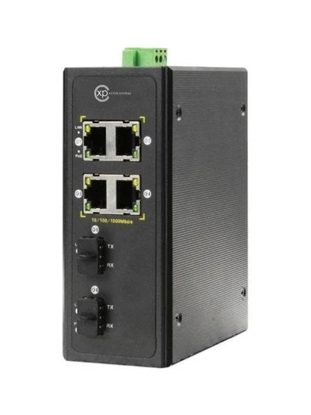 YÖNETİLEMEZ SWİTCH XPS-I7100 6 XPS ENDÜSTRİYEL 4 X1GT+2 1G SFP ürün görseli 1