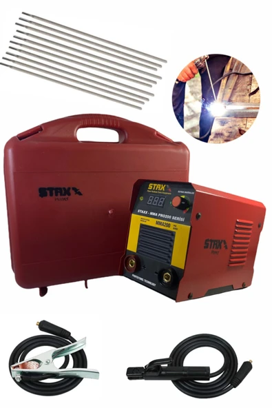 STAXX POWER Stx201k Çanta Tip Super Profesyonel Dijital Ekran Invertör Kaynak Makinesi 201 Amper +10 Ad Elektrod ürün görseli 1