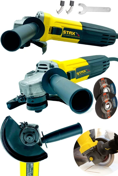 STAXX POWER Metal Taşlama Teknoloji Bakır Sargılı 4100 W 115mm -125mmspiral Avuç Içi Kesme Ve Taşlama Makinası ürün görseli 1