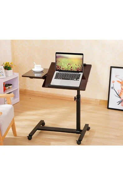 stilmax Mouse Bölmeli Paslanmaz Gövdeli Portatif Katlanabilir Laptop Sehpası Eğim Ayarlı Bilgisayar Masası ürün görseli 1