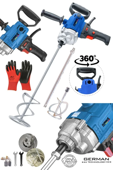 stilmax Devir Ayarlı El Tipi Dikey Boya ve Harç Karıştırıcı Mikser Çok Amaçlı Karıştırma Çırpıcı 2500W ürün görseli 1