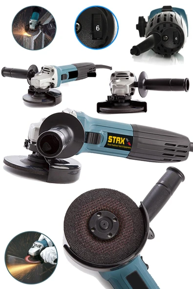 STAXX POWER Germany 2700 Watt 6 Kademe Devir Ayarli Bakır Sargılı Avuç Içi Taşlama Spiral Makinasi 5 Adet Taş ürün görseli 1