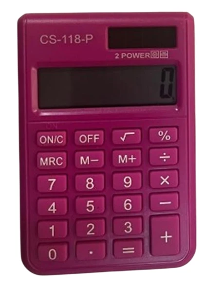 Csl Cs-118-P Pembe 8 Hane Cep Tipi Hesap Makinesi ürün görseli 1