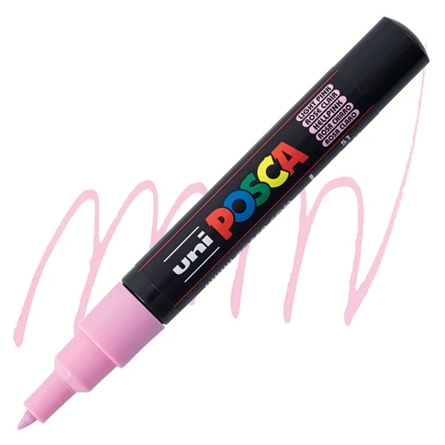 Uni-Ball Posca 0.7 Su Bazlı Boyama Kalemi Markörü Açık Pembe N Pc-1M (6 Lı Paket) ürün görseli 1