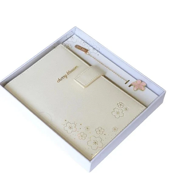 Vj Victoria'S Journals Kutulu Not Defteri 13X18 Cm İvory 96 Yaprak Kitap Ayraçlı 124-1060 ürün görseli 1