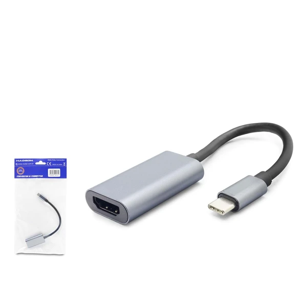Hadron Hdx7862 Type-C To Hdmi F Çevirici 4K Siyah ürün görseli 1