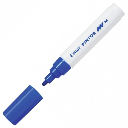 Pilot Pintor Keçeli Markör Dekor Boya Kalemi (M) Mavi Sw-Pt-M-Bl (6 Lı Paket) ürün görseli 1
