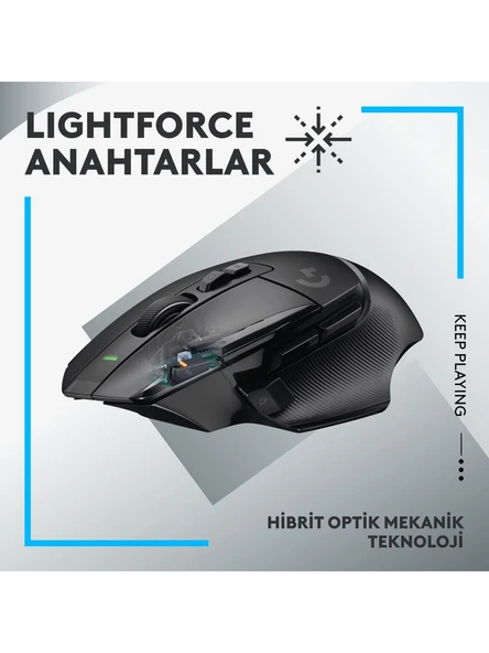Logitech 910-006181 G502 X Lightspeed Hero Kablosuz Gaming Mouse - Resim 2