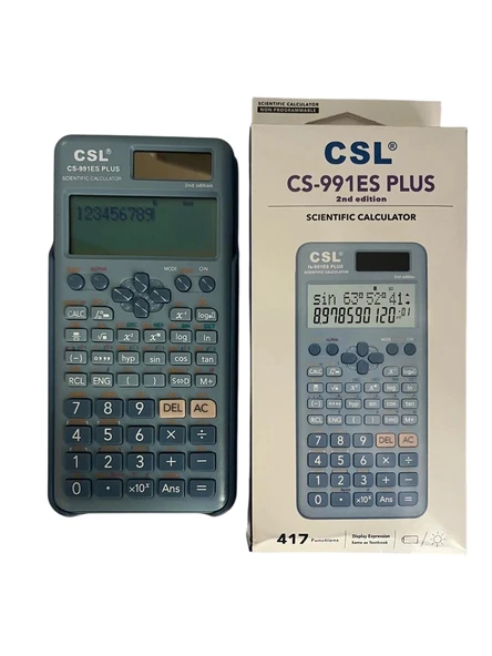 Csl Cs-991Es Plus-Blue Mavi Fonksiyonel Hesap Makinesi ürün görseli 1