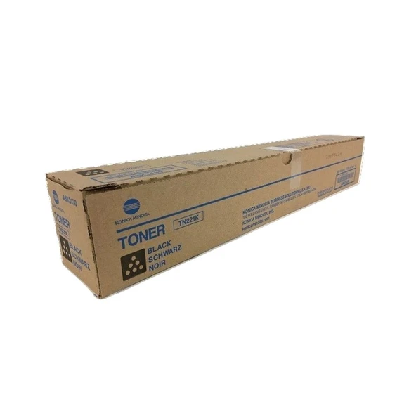 Konica Tn-221K Black Siyah Orjinal Fotokopi Toneri Bizhup C227-287-367 24.000 Sayfa Kapasiteli ürün görseli 1