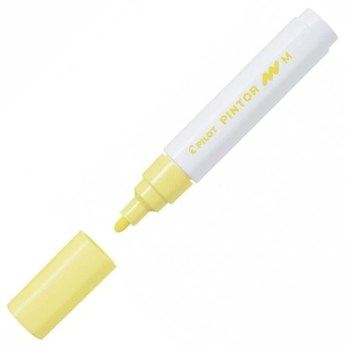 Pilot Pintor Keçeli Markör Dekor Boya Kalemi (M) Pastel Sarı Sw-Pt-M-Py (6 Lı Paket) ürün görseli 1