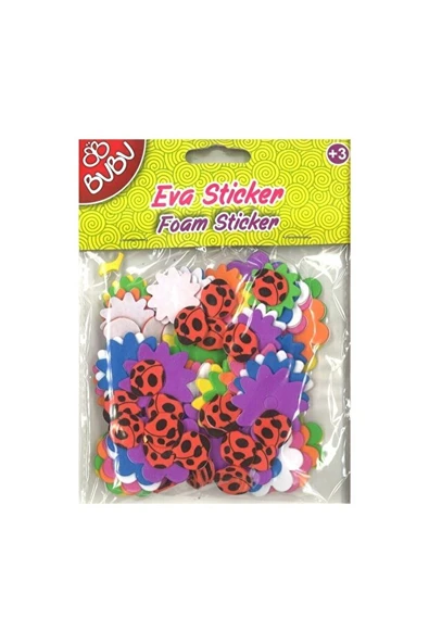 Bu-Bu Eva Sticker Seti Pvc 00088 (Karışık Model 1 Paket) ürün görseli 1