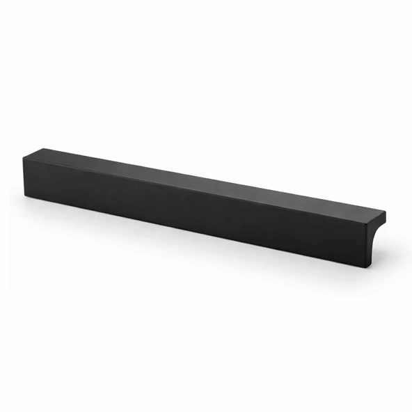 Lada Mat Siyah Metal 224 mm 22.4 cm Uzun Mobilya Çekmece Dolap Kulpları Mutfak Dolabı Kapak Kulbu ürün görseli 1
