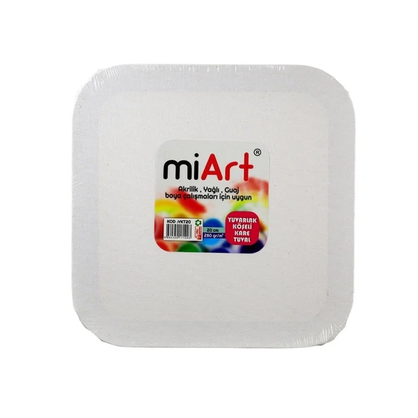 Miart Tuval Yuvarlak Köşeli Kare 20 Cm mykt20 ürün görseli 1