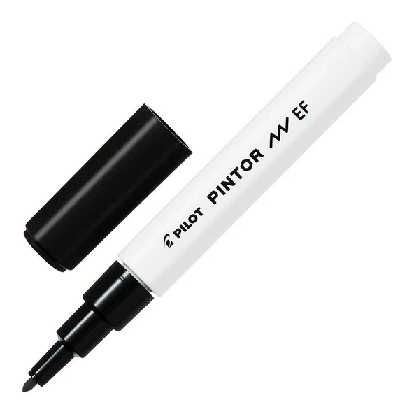 Pilot Pintor Keçeli Markör Dekor Boya Kalemi (Ef) Siyah Sw-Pt-Ef-B (6 Lı Paket) ürün görseli 1