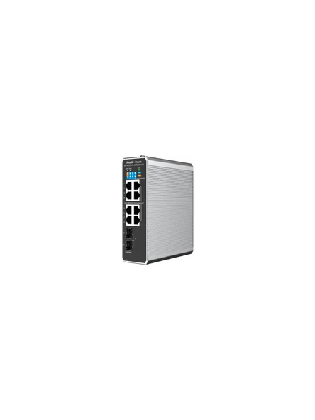 Ruijie Rg-Nis2100-8Gt2Sfp-Hp 8X10-100-1000 Poe+2Xsfp Port İp40 Harici Güç Kaynağı Endüstriyel Switch ürün görseli 1