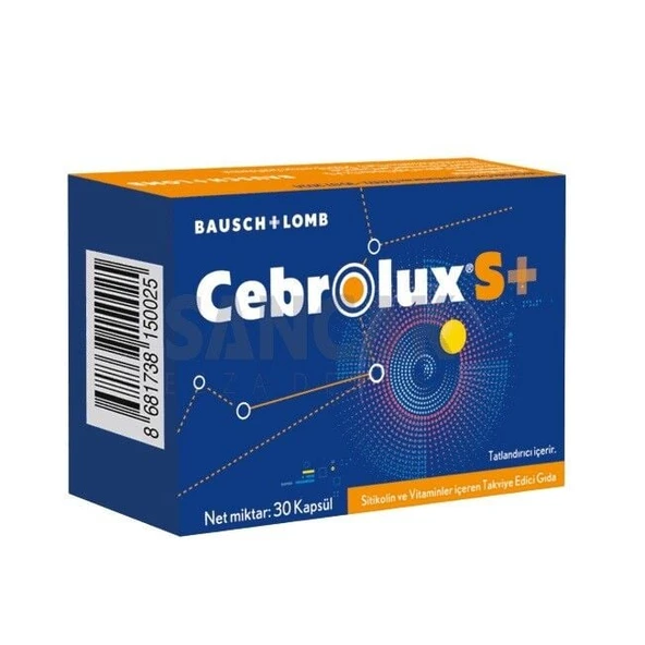 Cebrolux S + Sitikolin Vitamin 30 Kapsül ürün görseli 1