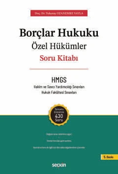 THEMIS - Borçlar Hukuku Özel Hükümler - Soru Kitabı Doç. Dr. Tolunay Ozanemre Yayla 5. Baskı, Ocak 2026 ürün görseli 1