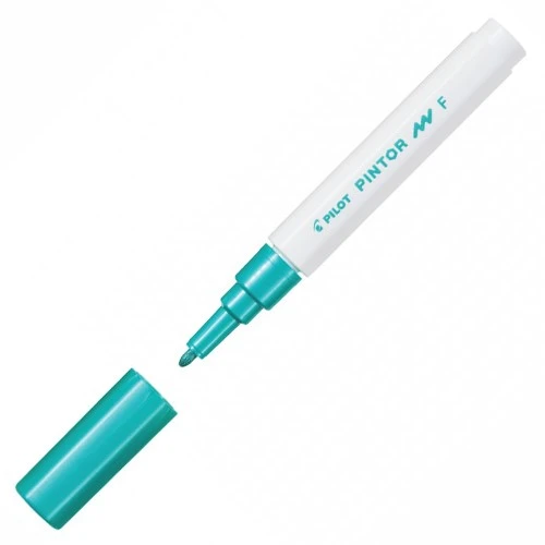 Pilot Pintor Keçeli Markör Dekor Boya Kalemi (F) Metalik Yeşil Sw-Pt-F-Mg (6 Lı Paket) ürün görseli 1