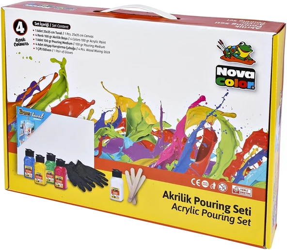 Nova Color Akrilik Boya Pouring Set İlkbahar Nc-2500 ürün görseli 1