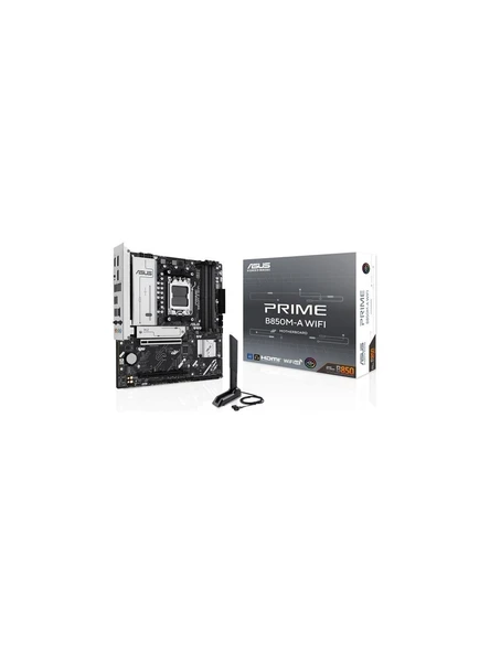 Asus Prime B850M-A Wifi 8000Mhz (Oc) Ddr5 Soket Am5 M.2 Hdmi Dp Matx Amd Anakart ürün görseli 1