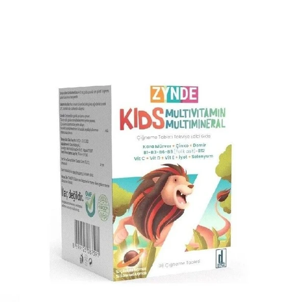 Zynde Kids Multivitamin 36 Çiğneme Tableti ürün görseli 1