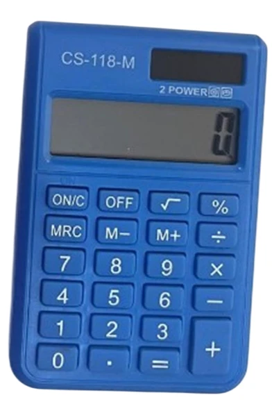 Csl Cs-118-M Mavi 8 Hane Cep Tipi Hesap Makinesi ürün görseli 1