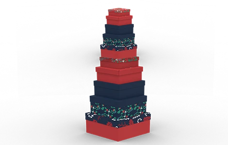 Ekstrafix Hediye Kutusu Dikdörtgen 10 Lu Chrismas Hk-107 ürün görseli 1
