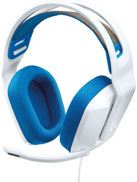 Logitech 981-001018 G335 Beyaz Mavi Mikrofonlu Gaming (Oyuncu) Kulaklık ürün görseli 1