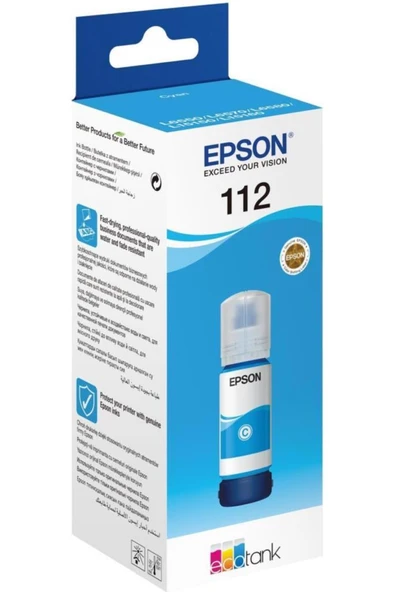 T06C2 (112) Cyan Mavi Şişe Mürekkep C13T06C24A ürün görseli 1