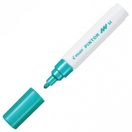Pilot Pintor Keçeli Markör Dekor Boya Kalemi (M) Metalik Yeşil Sw-Pt-M-Mg (6 Lı Paket) ürün görseli 1