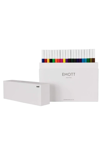 Uni-Ball Akrilik Uçlu Keçeli Kalem Emott 0.4 Mm Fine 40 Lı Set PEM-SY/40C ürün görseli 1